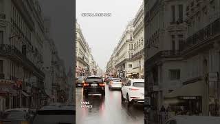 Rainy Day Central Paris - Paris France