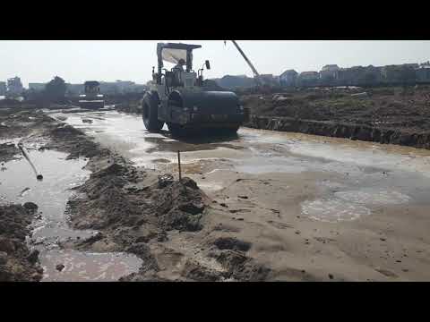 công nghệ bơm nước thi công nền đường đắp cát