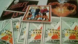 Collection Rock Band Bumper Sticker Decal THE POLICE STRYPER DEF LEPPARD IRON MAIDEN MOTLEY CRUE