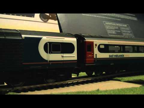 Hornby Class 43 HST East Midland Trains Full Rake (OO Gauge) Test (Weak Controller) HD