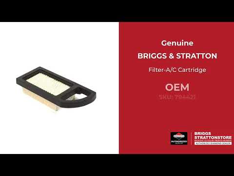 794421 Filter-A/C Cartridge - Briggs and Stratton - Genuine OEM Part 794421 Filter-A/C Cartridge - Briggs and Stratton - Genuine OEM Part