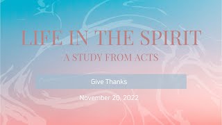 Give Thanks
