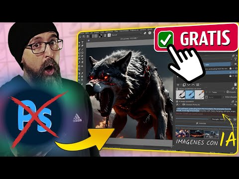 ¿El FIN de PHOTOSHOP? 👋 Prueba esta NUEVA IA Gratis para Crear y Editar Imágenes | Tutorial Krita AI