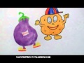 How Do I Draw the Baingan (Eggplant) from Aaloo Mian?