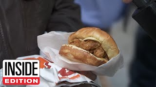 Insane Lines For Popeyes Chicken Sandwich Return