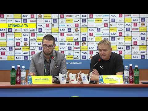 Tiskov konference domcho tmu po utkn Teplice - esk Budjovice (3.11.2019)
