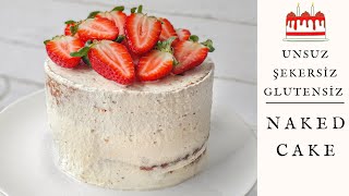 Sağlikli Naked Cake Pasta Yulaf Unlu Pasta Unsuz Şekersi̇z Pasta Bebek Çocuk 1 Yaş Pastasi