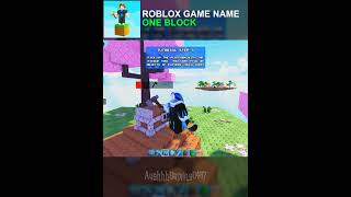 197 Day Roblox Game Name One Block