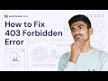 How to Fix 403 Forbidden Error | Hostinger India