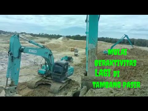vlog 102 UNIT KOBELCO KEMBALI BERAKTIVITAS (tambang pasir)