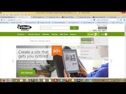 Foto web hosting control panel godaddy