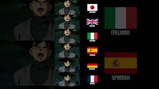 Goku Black Evil Laugh 6 Different Languages
