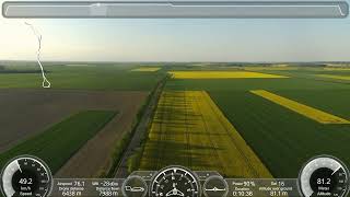 Parrot Disco 4G 30 Km Long Range Flight Kluczbork - Zalew Brzózki Biskupice