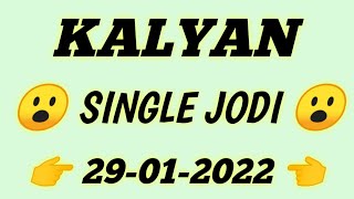 Kalyan, 29012022Single Jodi Single Open Trick Dont Miss Tarzan Matka King