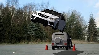 Car Jump Over Car - Movie Stunt Fx - Free Use