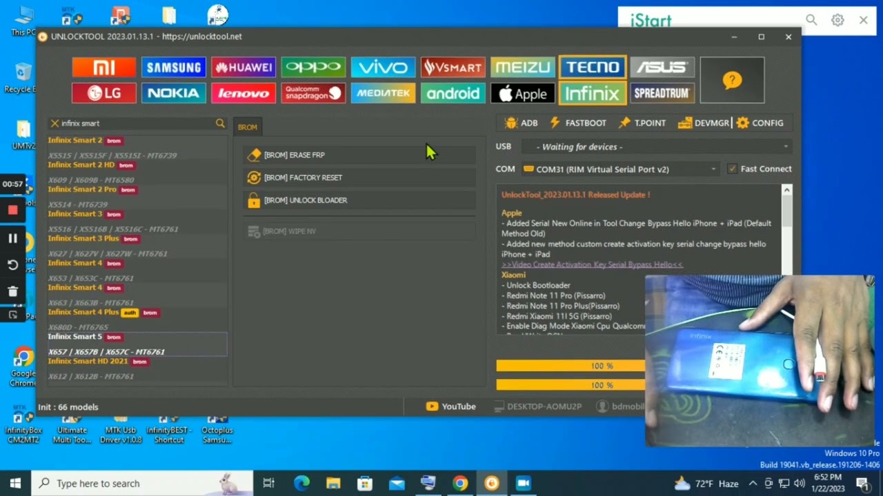 Infinix Smart 6 frp bypass unlocktool ! X6511E frp Infinix Smart 6 frp bypass unlocktool ! X6511E frp