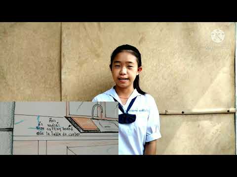 คำนามและลักษณะนามของภาษาม้ง อังกฤษ สเปน ภายในห้องครัว