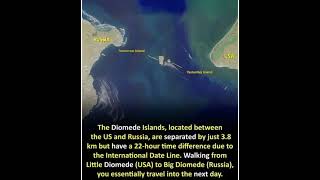 The Diamide Island Located Between Us And Russia Are Jst 3.8 Km