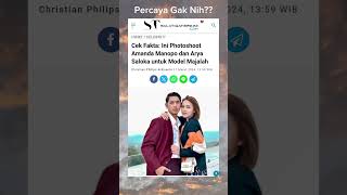 Photo Shoot Amanda Manopo Dan Arya Saloka Untuk Model Majalah