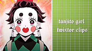 Tanjiro Girl Version Twixtor Clips