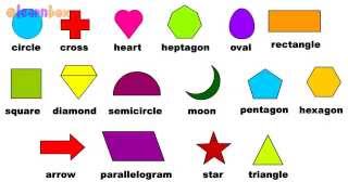 Shapes For Kids To Learn Shapes Names With Pictures 2D Shapes Names Kids Learning Videos