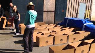 Sorting Shoes for Our Container Going to Guinea