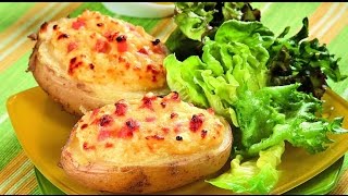 КАРТОШКА, фаршированная перепелиными яйцами. РЕЦЕПТ В ДУХОВКЕ | Просто вкусно КАРТОШКА, фаршированная перепелиными яйцами. РЕЦЕПТ В ДУХОВКЕ | Просто вкусно