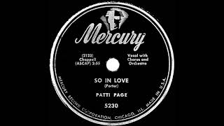 Watch Patti Page So In Love video