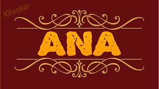 ANA - Anaya aid çox gözəl bir 