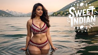 [4K] Sweet Indian Ai Lookbook- Sunny Lake View