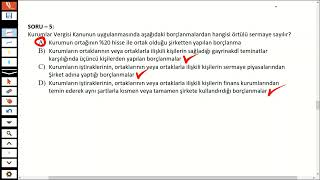 9. Kurumlar Vergi̇si̇nde Örtülü Sermaye - Hüseyi̇n Tepe
