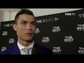 CRISTIANO RONALDO - Post Award Reaction - THE BEST FIFA FOOTBALL AWARDS 2016