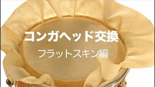 コンガヘッド交換 フラットスキン編