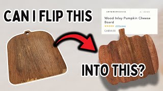 How I Turned An Old Cutting Board Into An Anthropologie Dupe