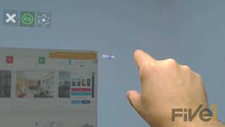 FIVE1 rXs Demo: Lumira Dashboards in der Hololens als augmented Objekte.