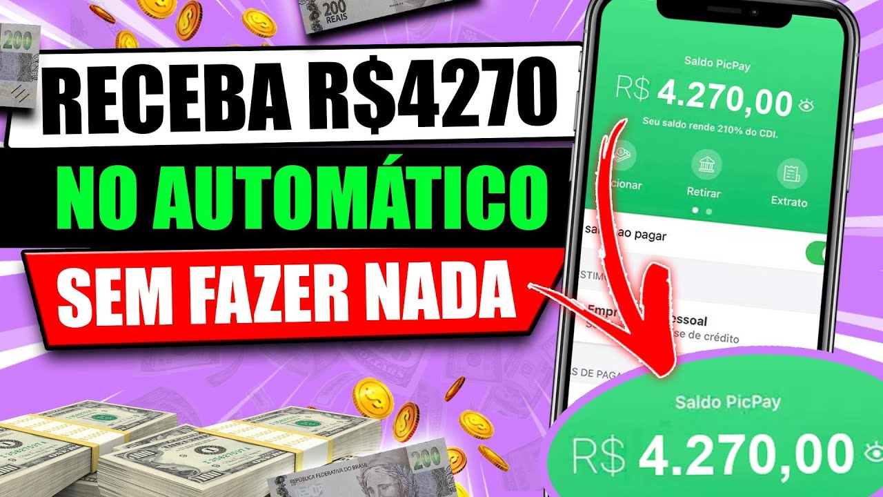 NOVO APP PARA GANHAR DINHEIRO PAGANDO R$427 no AUTOMÁTICO sem FAZER NADA/Ganhar Dinheiro na Internet