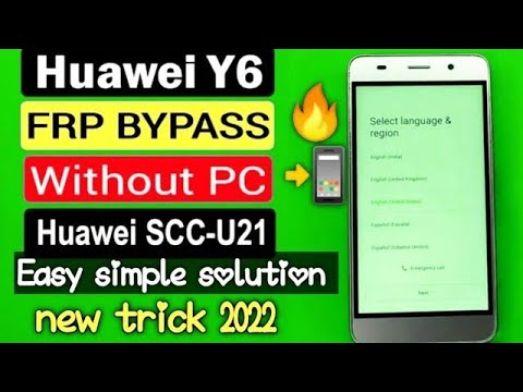 Huawei Y6 SCC U21 Bypass Google Account Remove frp ! Y6 Huawei Y6 SCC U21 Bypass Google Account Remove frp ! Y6