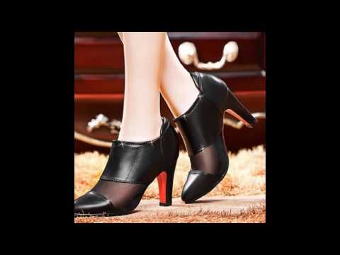 Những Mẫu Boot Cổ Ngắn Cao Gót 2016