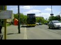 Berlin Busfahrt Linie 104 Platz der Luftbrücke bis Berliner Straße mit Innenaufnahmen