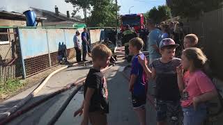 Видео Пожар на переулке Мирный.. город Волгодонск.! от Станочник, переулок Архитекторов, Волгодонск, Россия