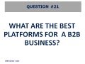 What online marketing platforms are best for B2B lead generation?