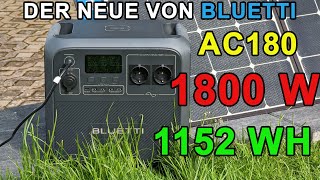Bluetti Ac180 - Test Der Neuen Lifepo4 Powerstation 1152Wh(36Ah)