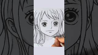 Nami From (One Piece) Drawing♥️ #Drawing #Artvideo #Shorts #Viral #Animedrawing