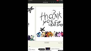 Thank You For 400 Sub 33333333333 3