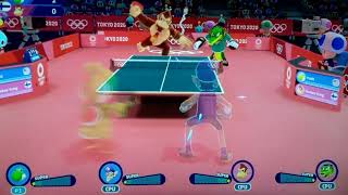 Mario & Sonic At The Tokyo 2020 Olympic Games Table Tennis Team Yoshi