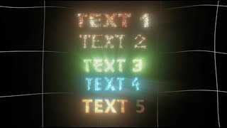 5 Free Text Effect Pack For After Effects - Text Presets Giveaway For After Effects Edits