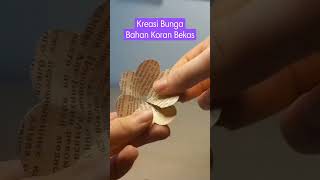 Silahkan Dicoba, Kreasi Bunga Bahan Koran Bekas