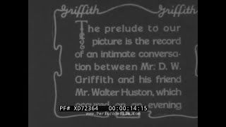 Walter Huston Interviews Director D.w. Griffith About The Film Birth Of A Nation Xd72364