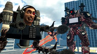 New Huge Buzzsaw Flying Skibidi Toilet Vs Ultimate Tri-Titan And Other Bosses In Garry's Mod!