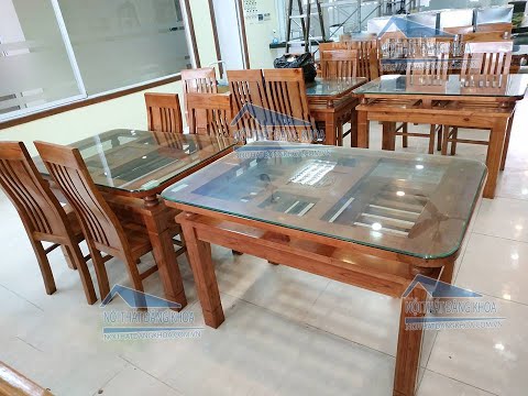 Bộ Bàn Ăn Gỗ Xoan 4 Ghế giá rẻ 2,9 triệu